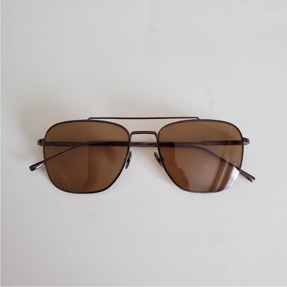 Authentic Lacoste L201SPC 033 54 Brown Metal Sunglasses - Picture 3 of 9